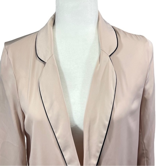 Stradivarius silky oversized unstructured women’s blazer size small nude blush - Picture 3 of 16